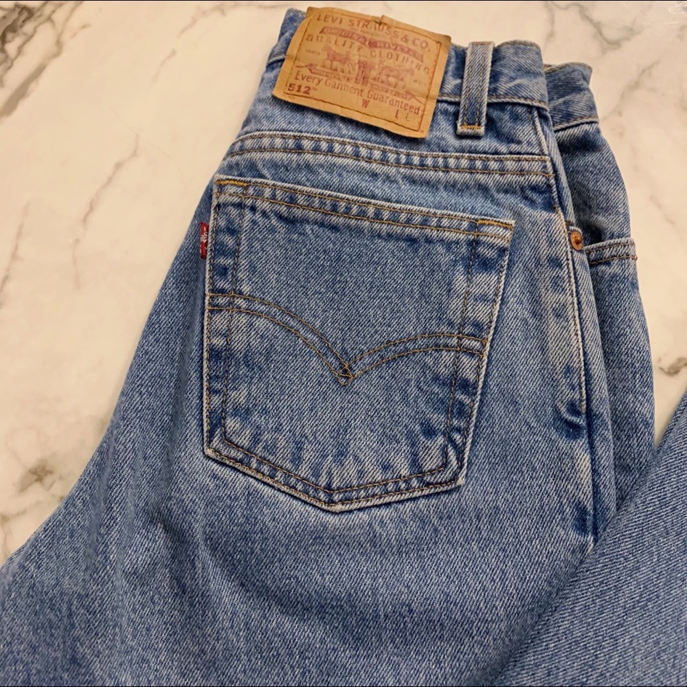 Vintage Levi's 512 USA Made Slim Fit Size 3 Long